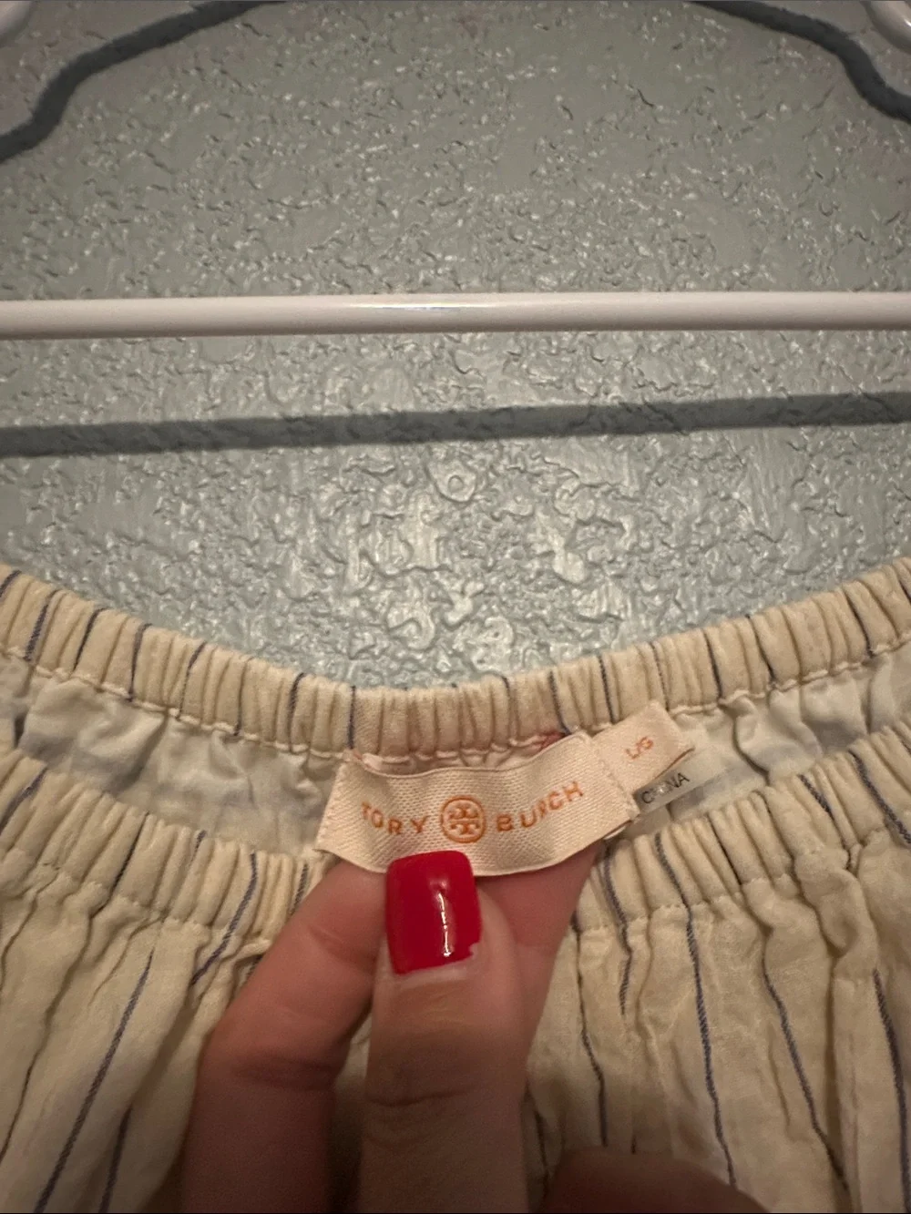 Tory Burch Co Ord Striped Top